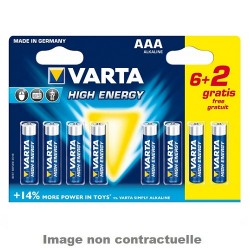 Varta LR03 AAA 6+2